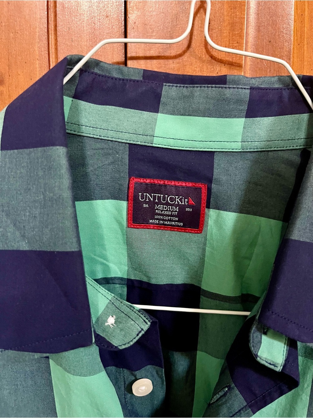 UNTUCKit Plaid Button-Down Shirt - Medium